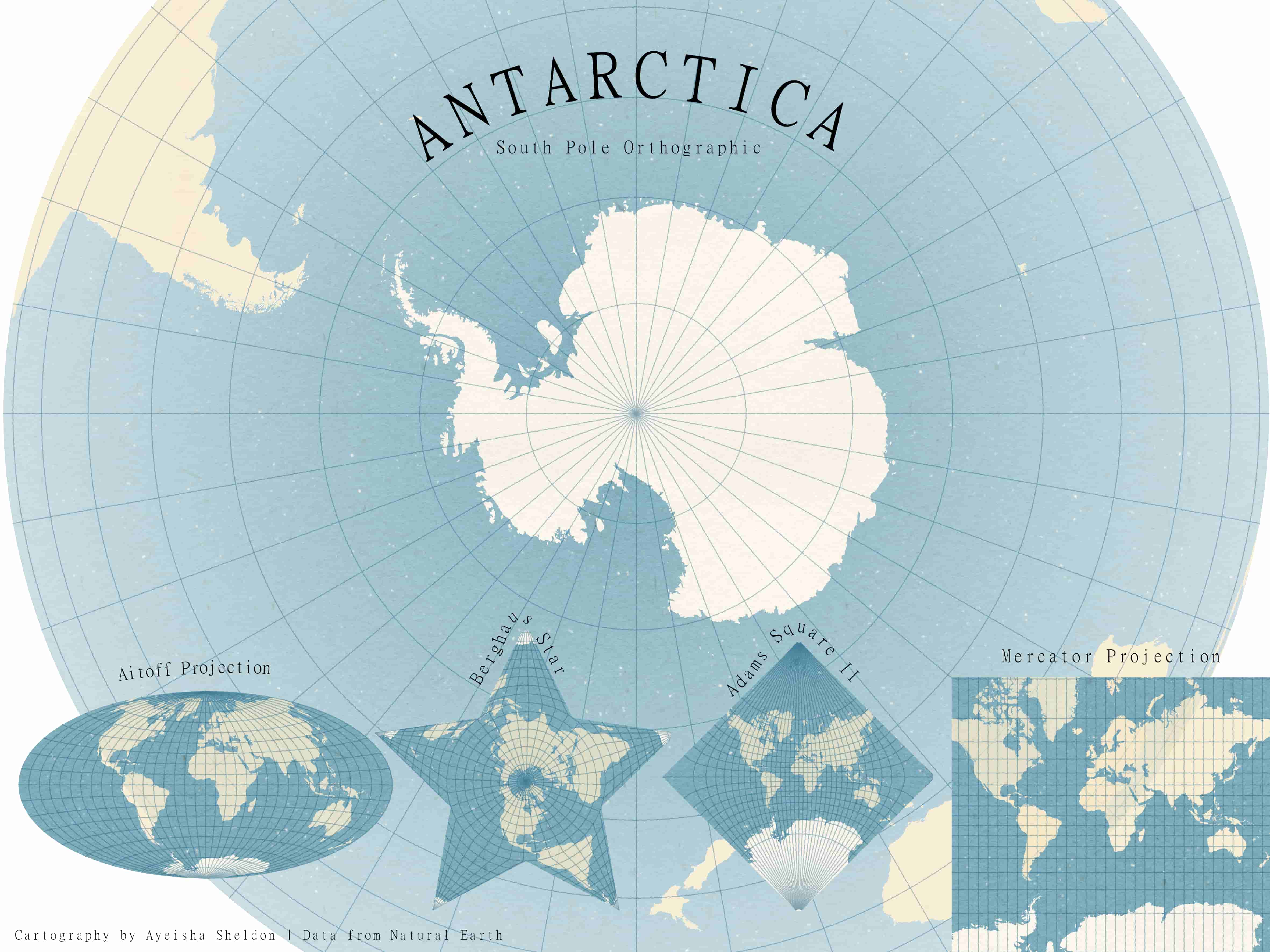 Antarctica map
