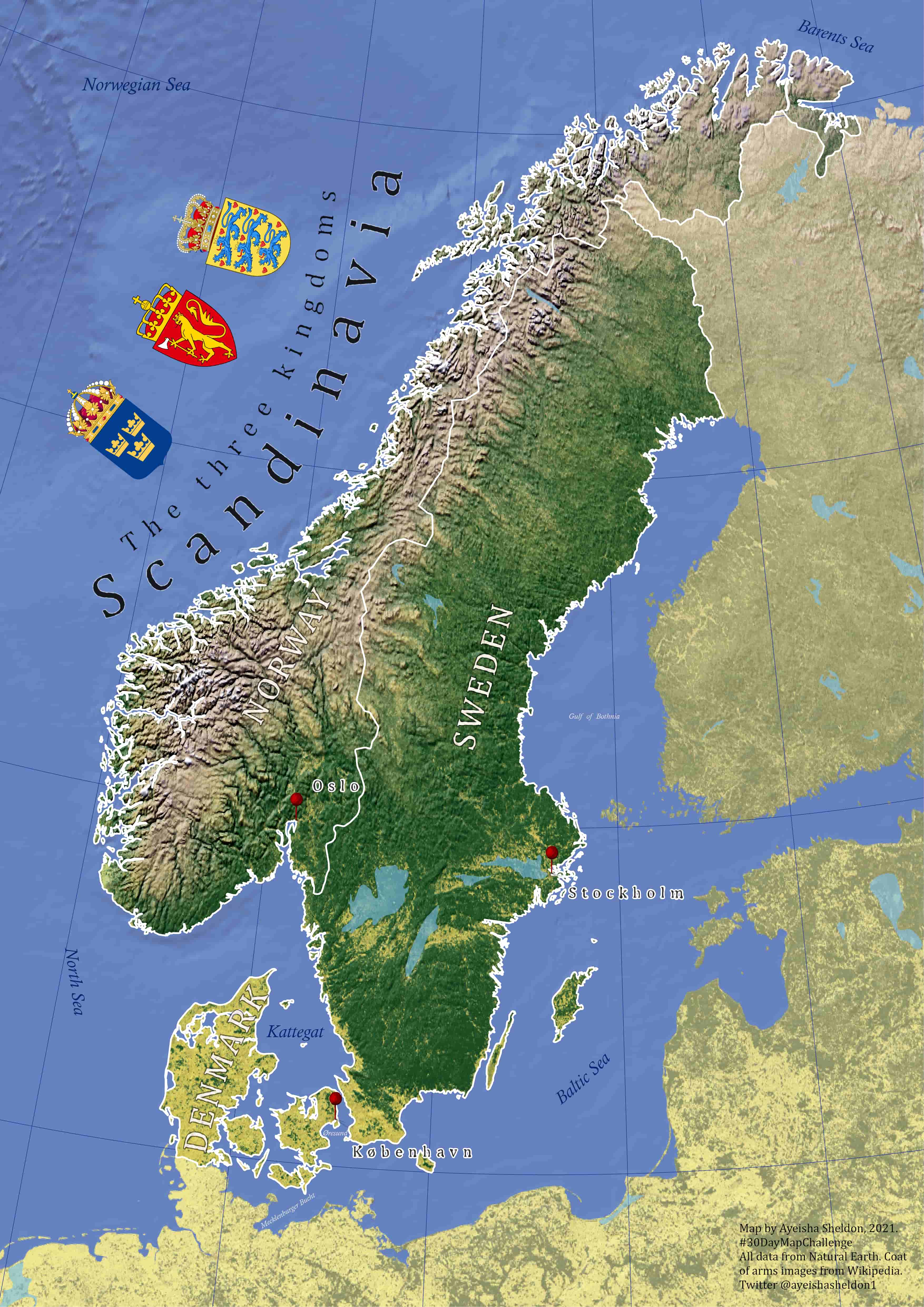 Scandinavia map