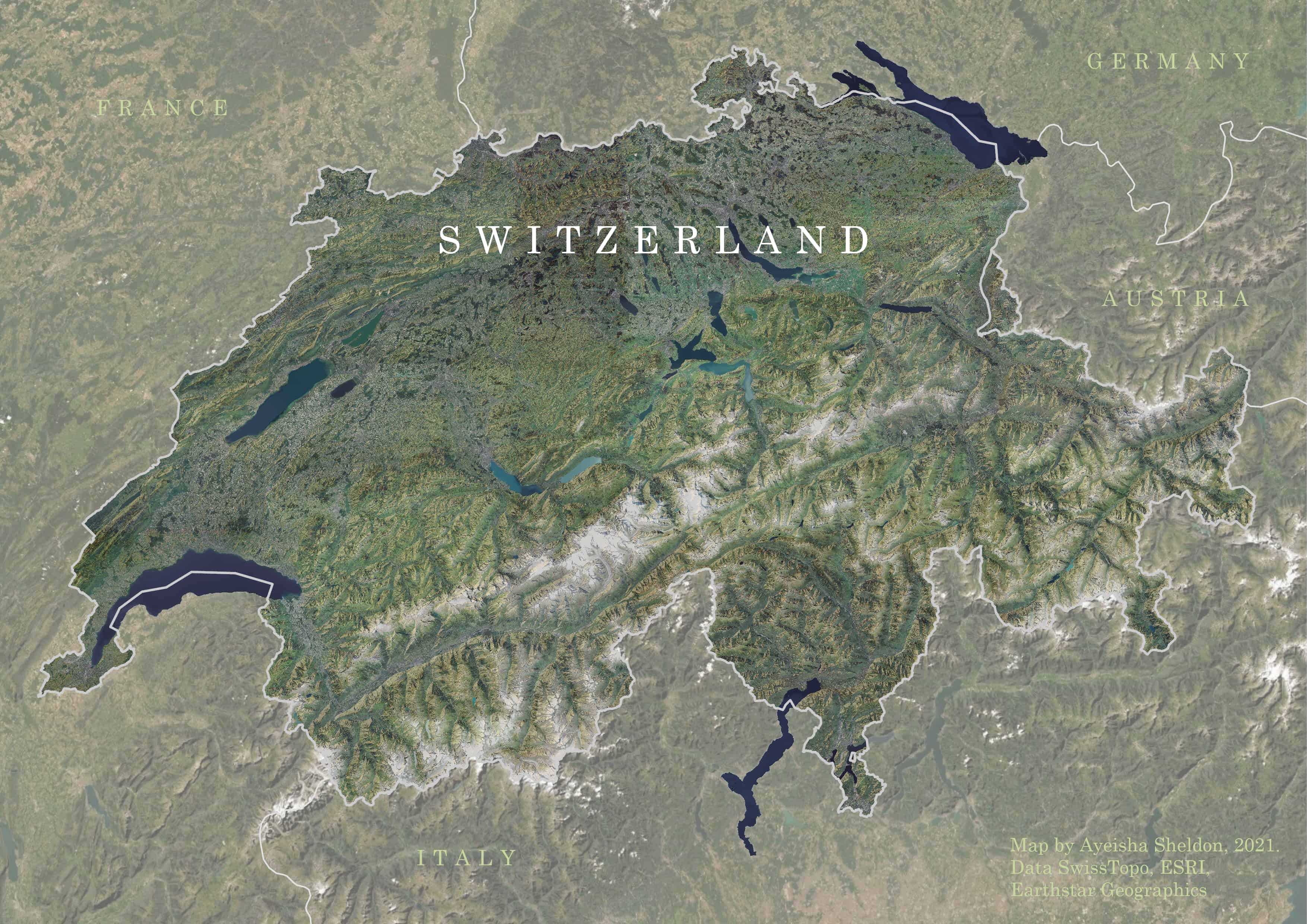 Switzerland topography